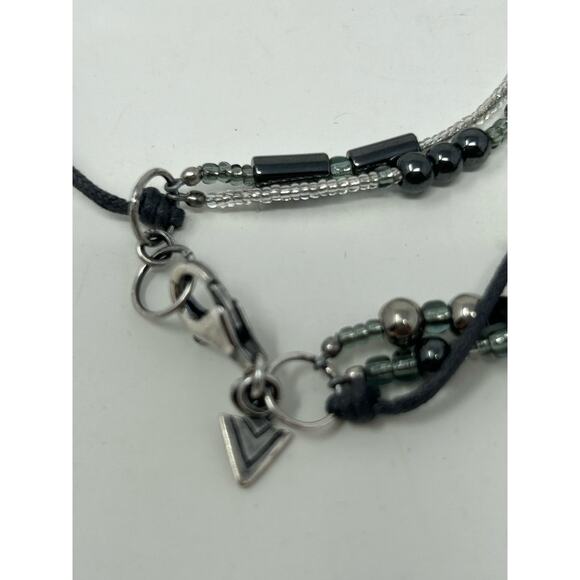 Silpada Necklace Marked 925 Multilayer with Hematite - Picture 7 of 9